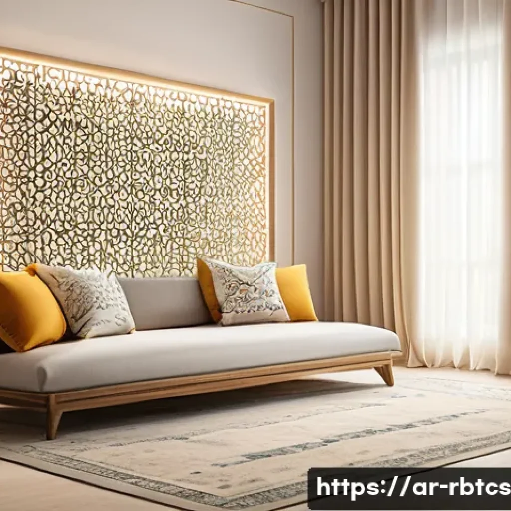 로봇 심리상담의 사용자 요구 및 피드백 - A serene modern therapy room designed for Arabic-speaking users, featuring a sleek, minimalist user ...