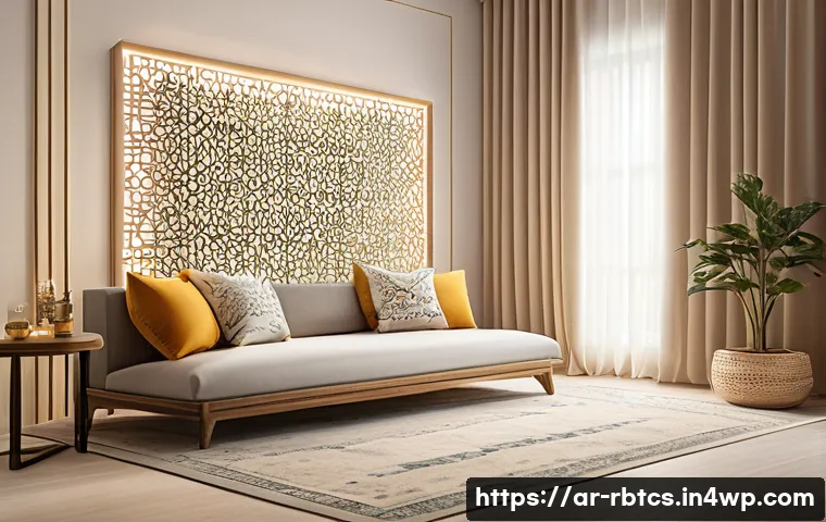 로봇 심리상담의 사용자 요구 및 피드백 - A serene modern therapy room designed for Arabic-speaking users, featuring a sleek, minimalist user ...