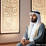 Home 18 로봇 심리상담의 접근성 향상 방법 - A warm and inviting digital therapy session scene set in a cozy virtual room designed for Arabic use...